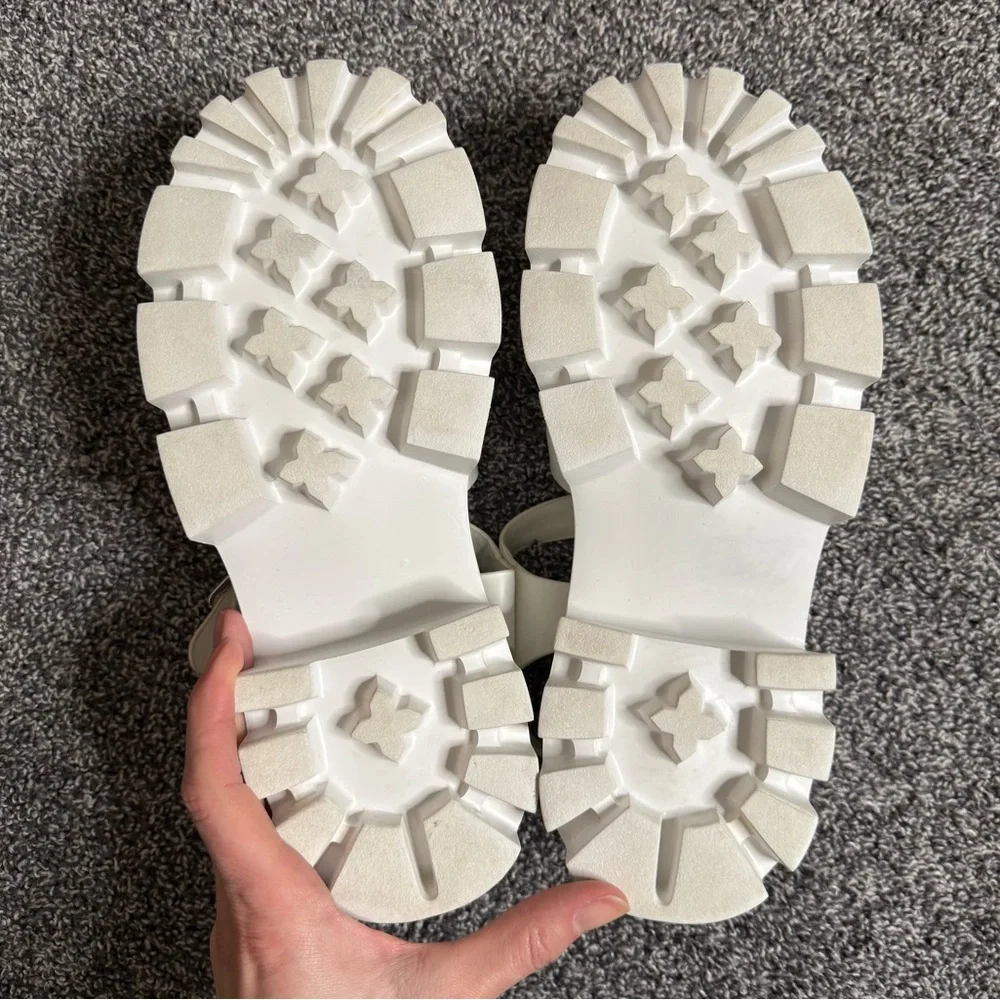 Steve Madden Monti Platform Fisherman Sandal white size 7.5 - Picture 7 of 8